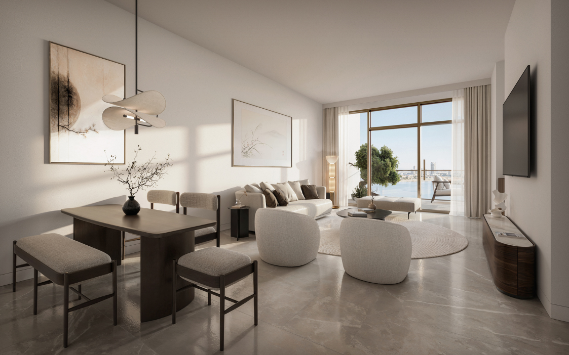 Seven x Seven open dining and living room